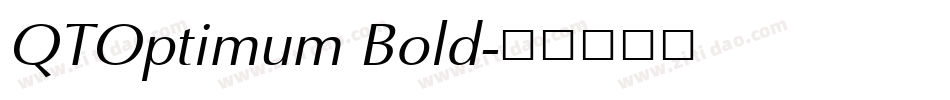 QTOptimum Bold字体转换